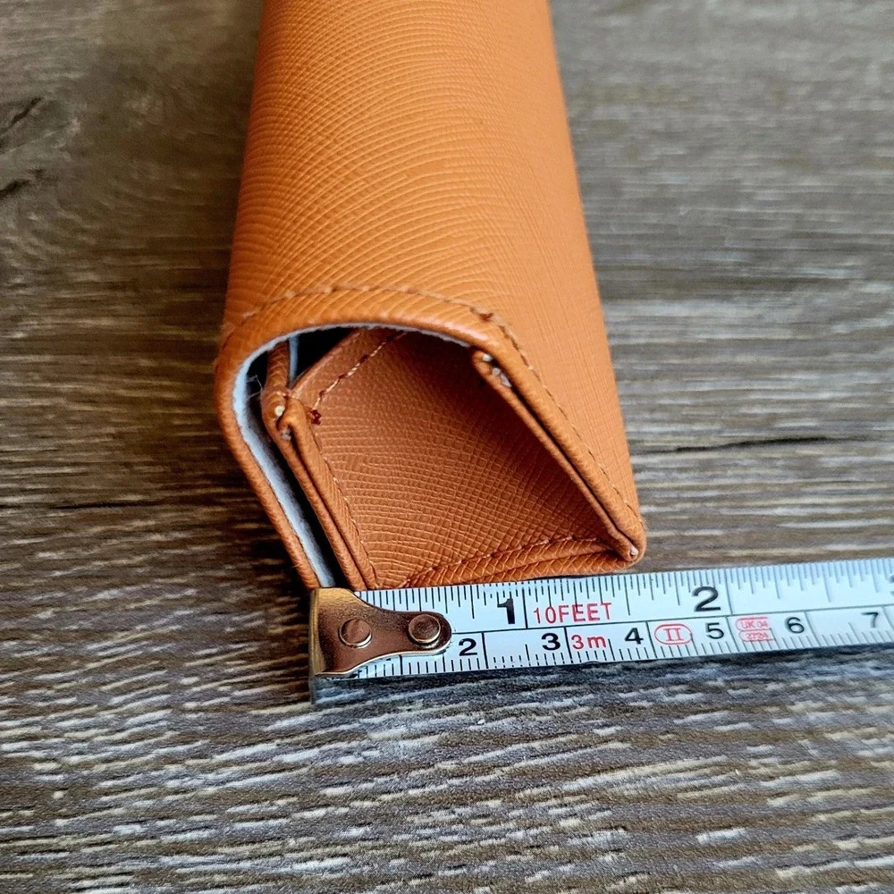 TORY BURCH Orange Slim Eyeglass Sunglass Snap Hard Case One Size